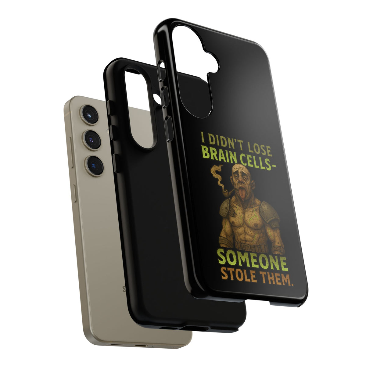 Phone Case — “I Didn’t Lose Brain Cells — Someone Stole Them” Humorous Zombie Graphic
