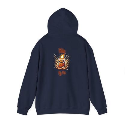 Candle Flame Hoodie — 'Make My Fire' Cozy Graphic Hooded Sweatshirt