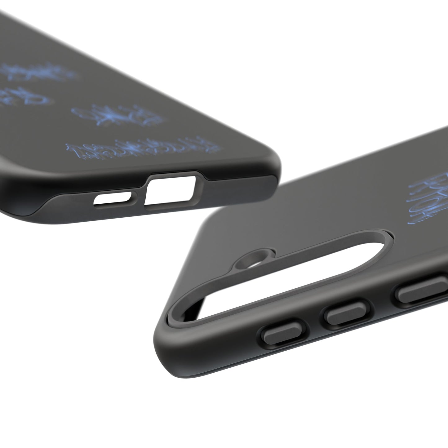 Phone Case — Blue Neon Graffiti "Tough Cases" Protective Cover