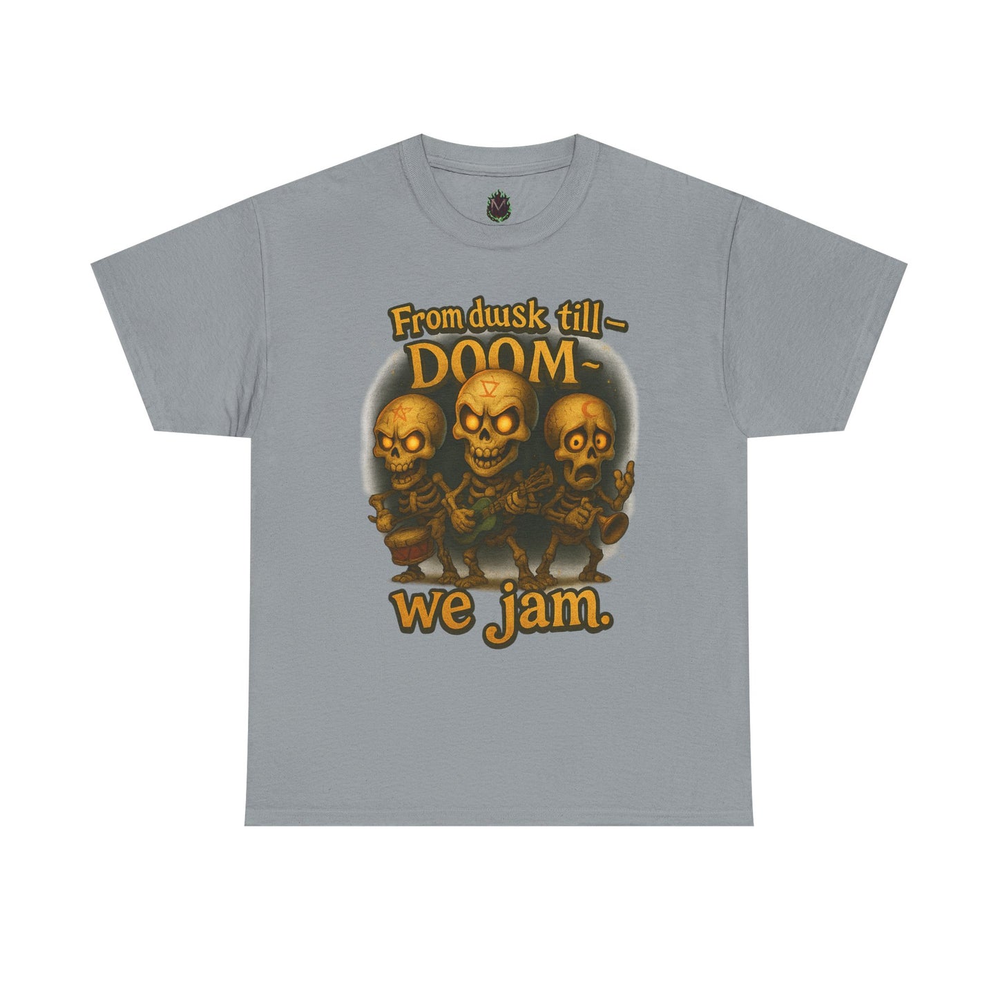 From Dusk Till Doom we jam Tee | Skull Band Graphic T-Shirt