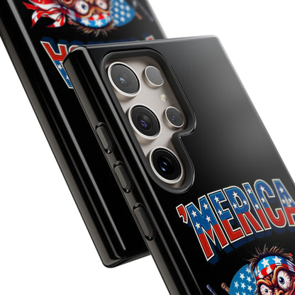 'MERICA Patriotic Phone Case — American Flag Madman Design
