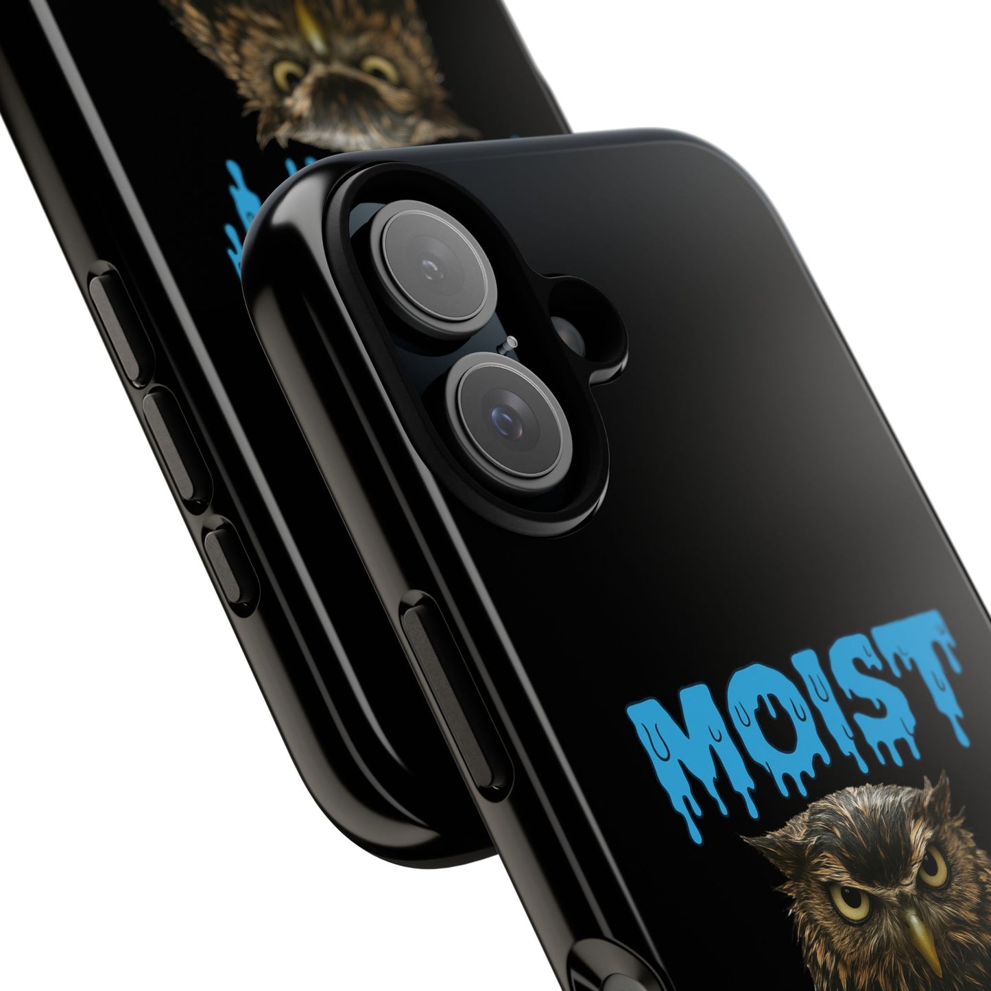 Moist Owlette Phone Case — Funny Owl Graphic Protective Case