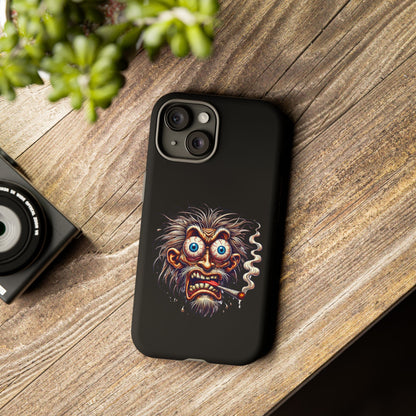 Phone Case — Wild Cartoon Monster Smoking Design