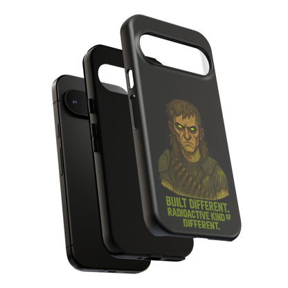 Phone Case — "Built Different, Radioactive Kind of Different" Mutant Design