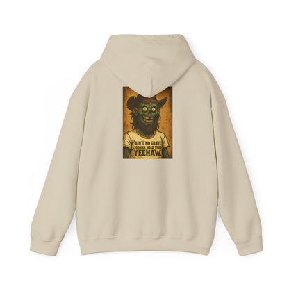 Hoodie — Vintage Zombie Cowboy 'Ain't No Grave' Graphic Pullover