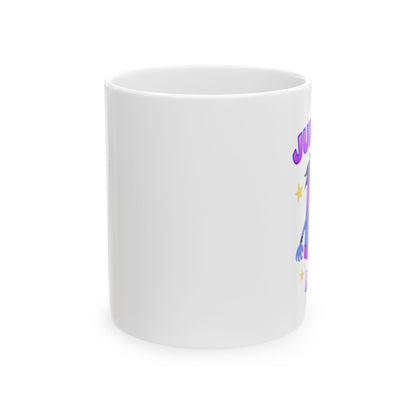 Juice Box Hero Cute Pink Ceramic Mug (11oz, 15oz)