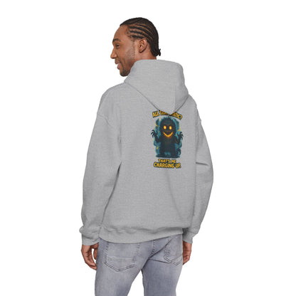 Charging Up Monster Hoodie — "All Smiles" Cozy Graphic Sweatshirt