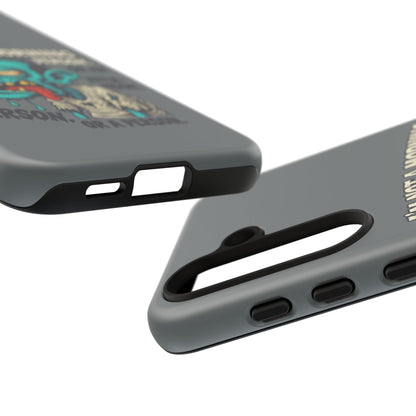 Funny Zombie Phone Case — "I'm Not a Morning Person" Graphic Tough Case