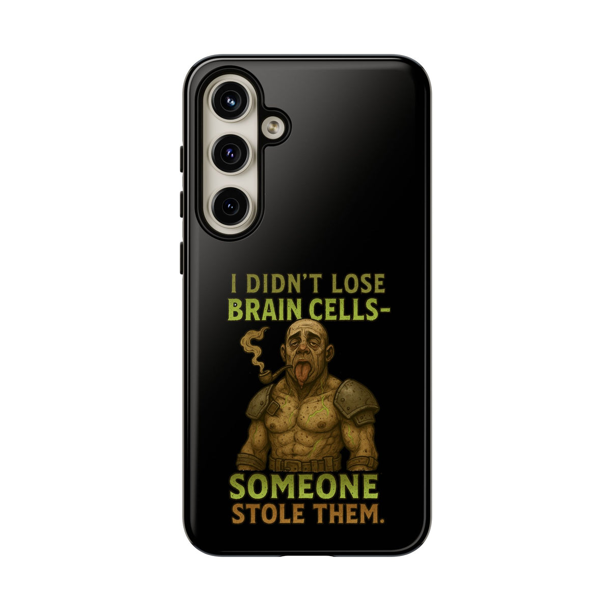 Phone Case — “I Didn’t Lose Brain Cells — Someone Stole Them” Humorous Zombie Graphic