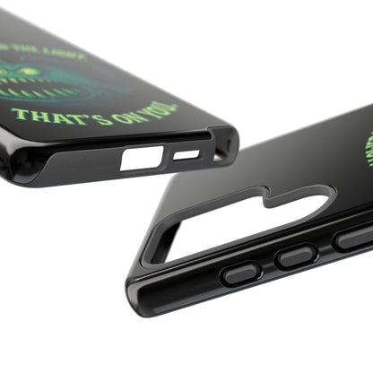 Anglerfish Phone Case – “You Followed The Light, That’s On You” Glow Horror Protective Case