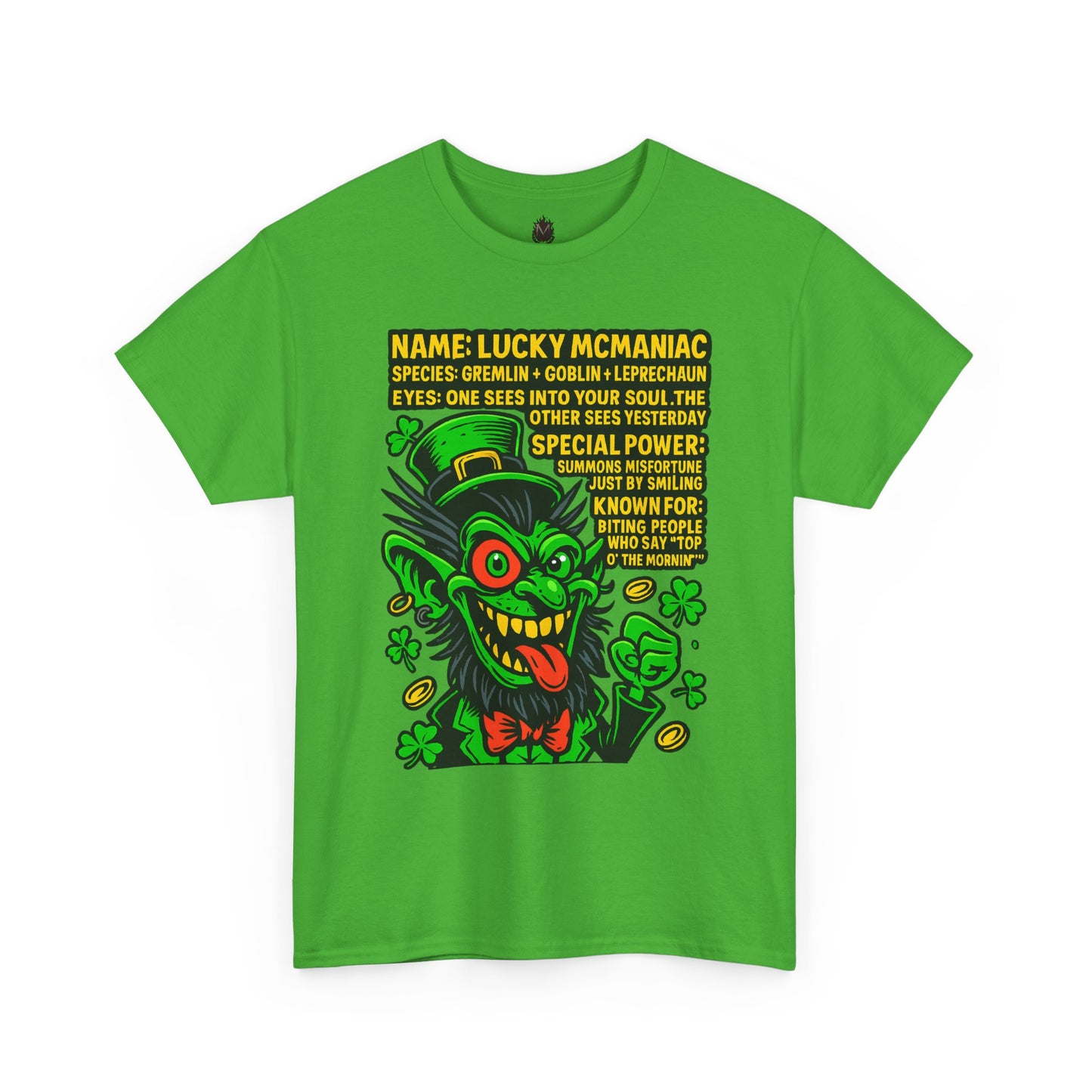 Lucky McManiac – Mischievous Goblin-Leprechaun Hybrid T-Shirt