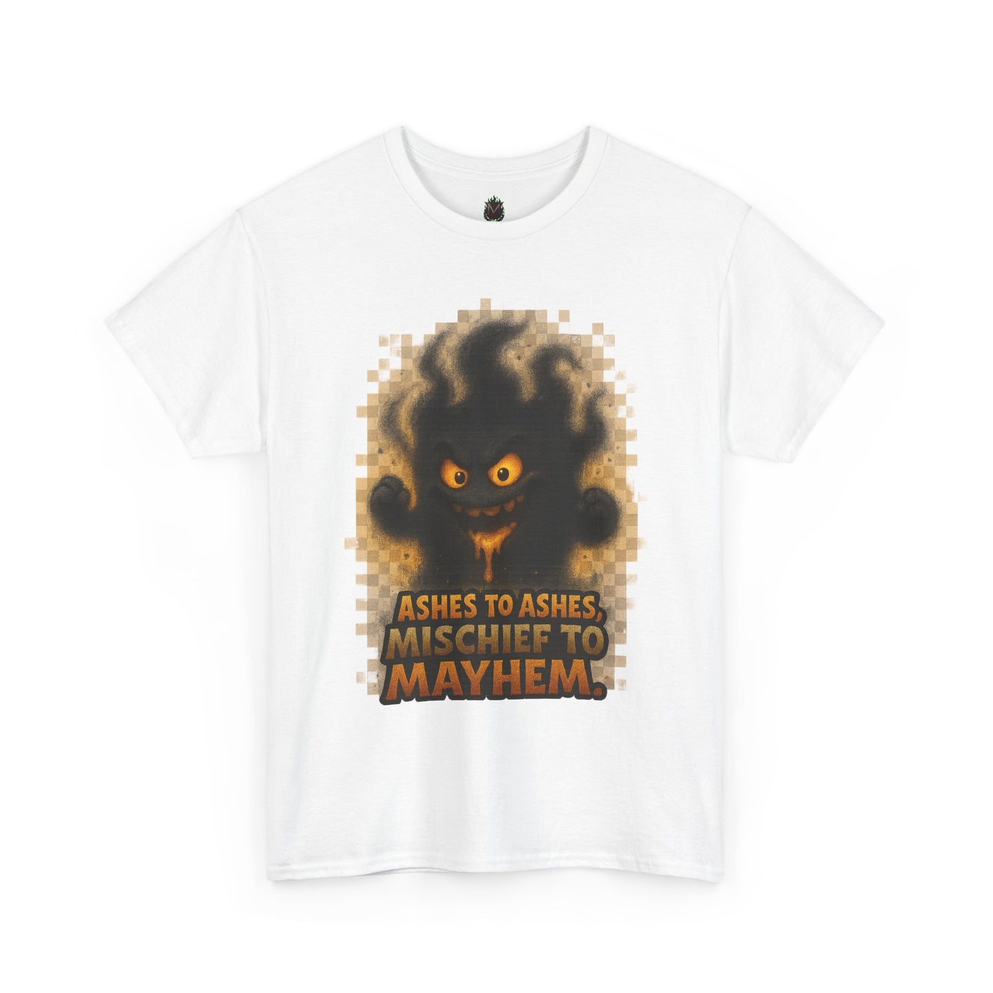 Ashes to Ashes Mischief to Mayhem T-Shirt | Halloween spooky design
