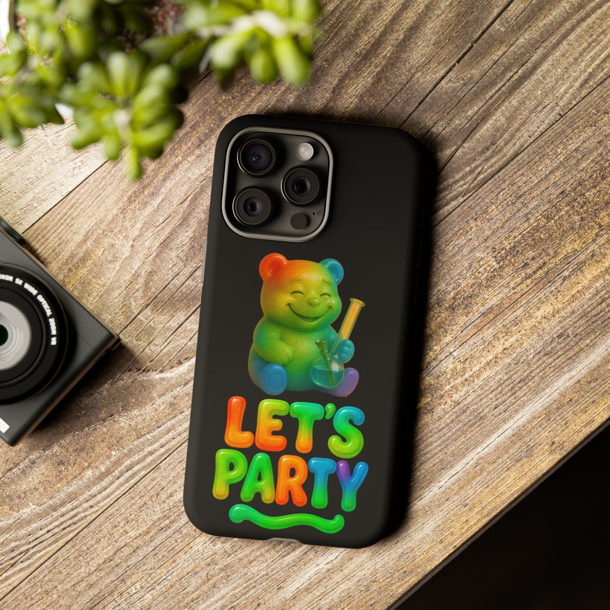 Let's Party Rainbow Bear Phone Case