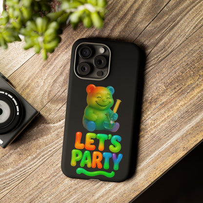 Let's Party Rainbow Bear Phone Case