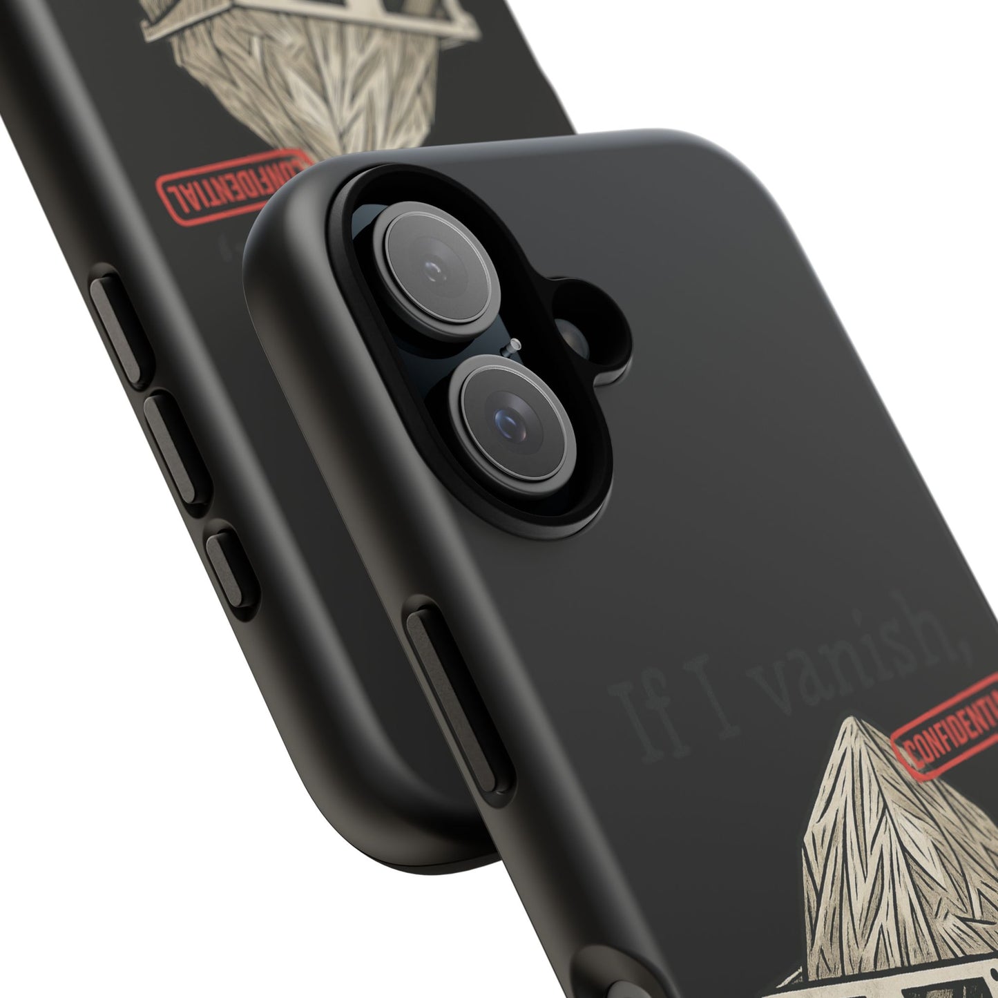 Conspiracy Tin-Foil Hat Phone Case — If I Vanish, Tell the Pigeons I Knew (Confidential)