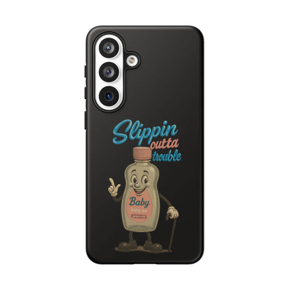 Phone Case — Retro 'Slippin Outta Trouble' Baby Bottle Design