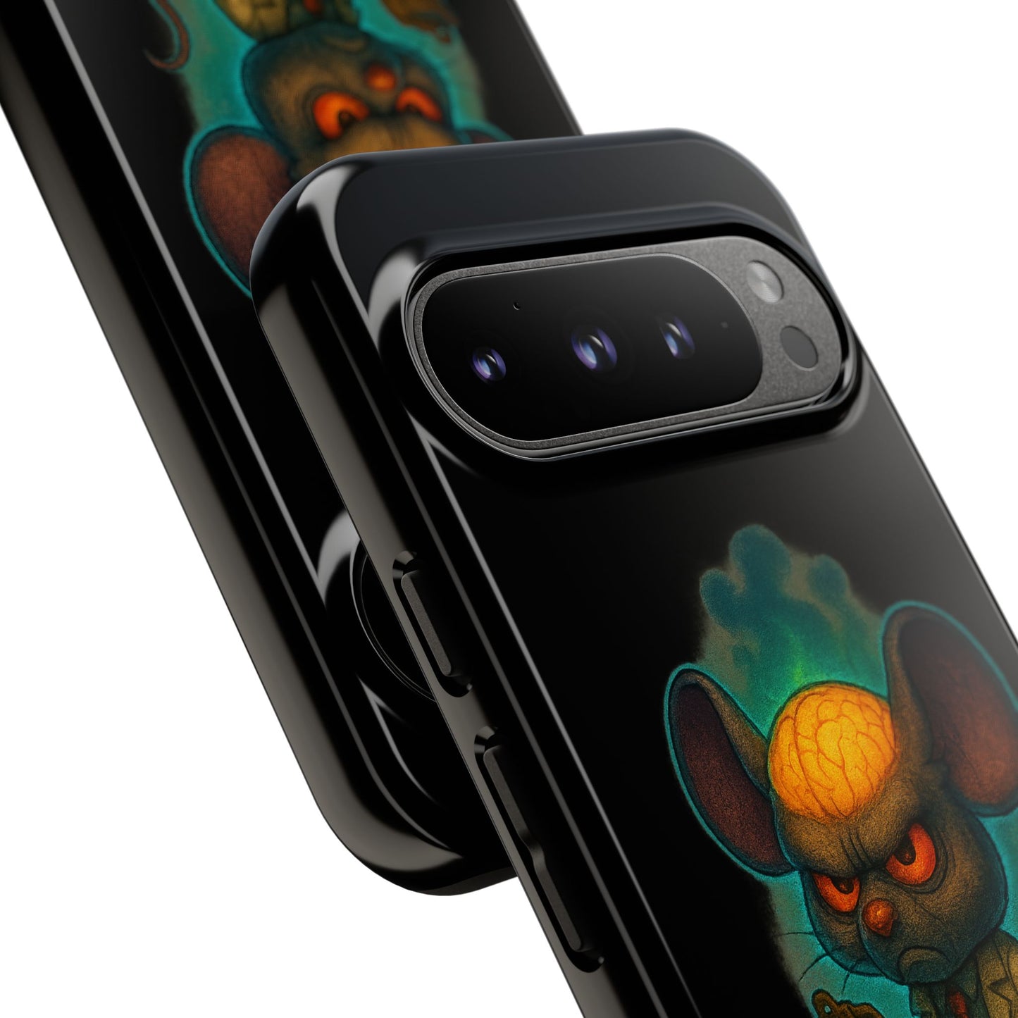 Phone Case — 'You'll Be Cheese in the Simulation' Angry Detective Mouse Graphic
