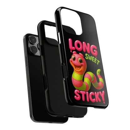 Phone Case — "Long Sweet Sticky" Cute Candy Snake Protective Case