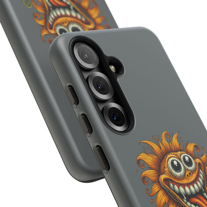 Funny Monster Sunflower Phone Case — "Photosynthesizing the Universe One Breakdown at a Time"