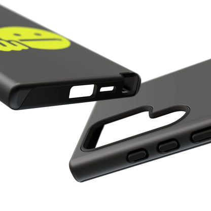 Phone Case — Neon Middle Finger Emoji Graphic