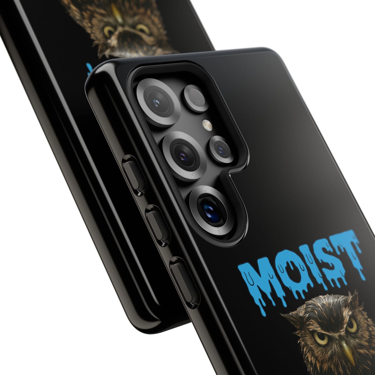 Moist Owlette Phone Case — Funny Owl Graphic Protective Case