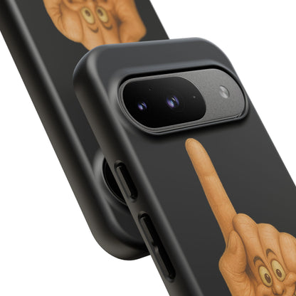 Phone Case — 'Lil Wang' Humorous Middle Finger Character Protective Cover