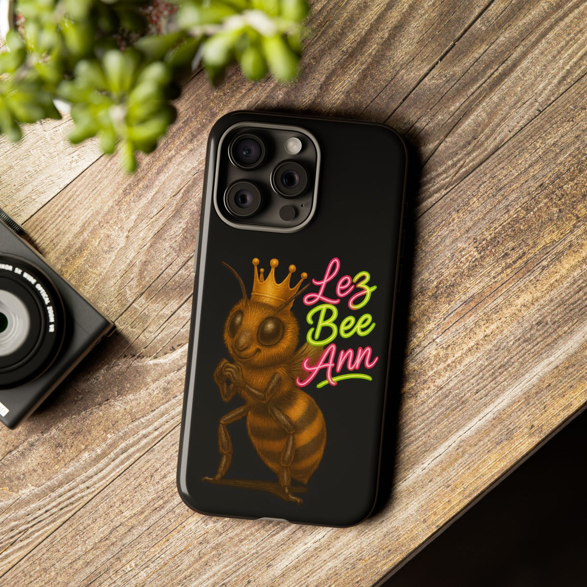 Phone Case — 'Lez Bee Ann' Queen Bee Tough Protective Cover