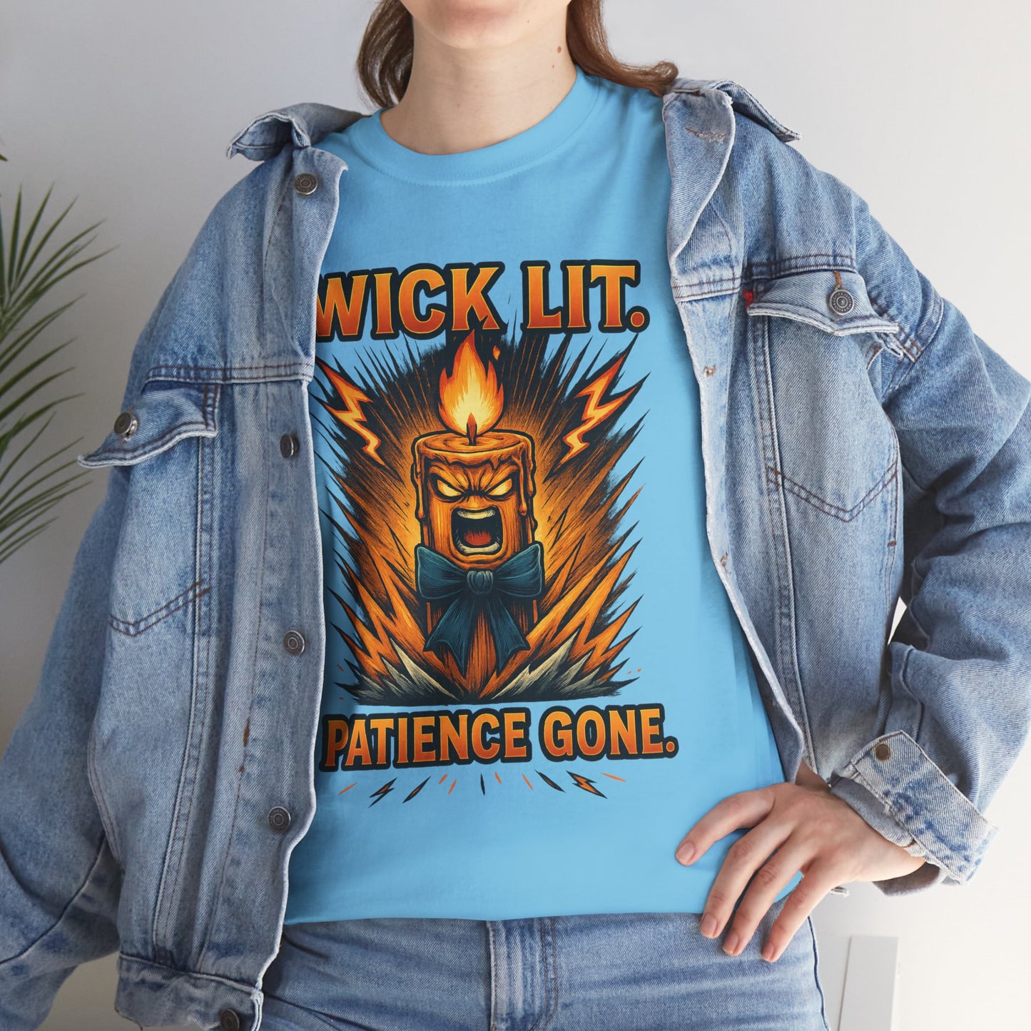 Wick Lit Candle Rage Tee | Patience Gone Graphic T-Shirt