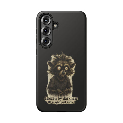 Phone Case — "Chosen by Darkness (Or Maybe Just Rabies)" Cute Creepy Lemur Design