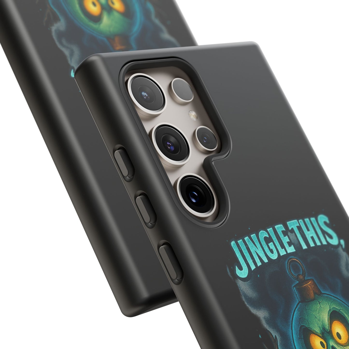 Phone Case - 'Jingle This, Santa' Spooky Holiday Protective Case