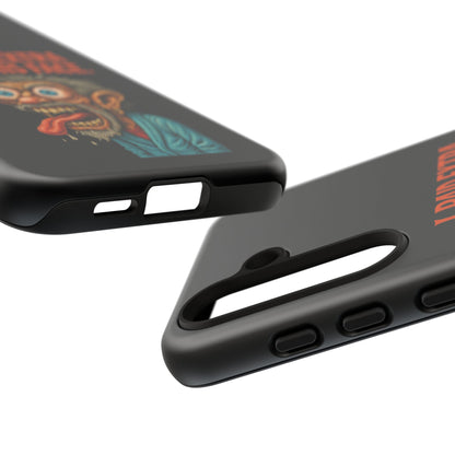 Funny ‘I Paid Extra For This Face’ Phone Case — Retro Horror Cartoon Design