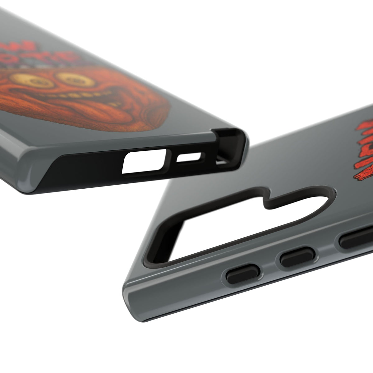 Phone Case — 'New Hairte' Funny Grinning Tongue-Out Monster Design
