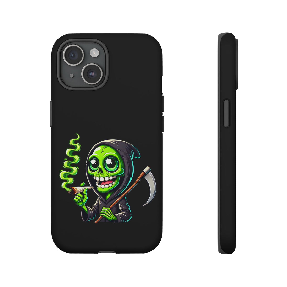 Grinning Green Reaper Phone Case