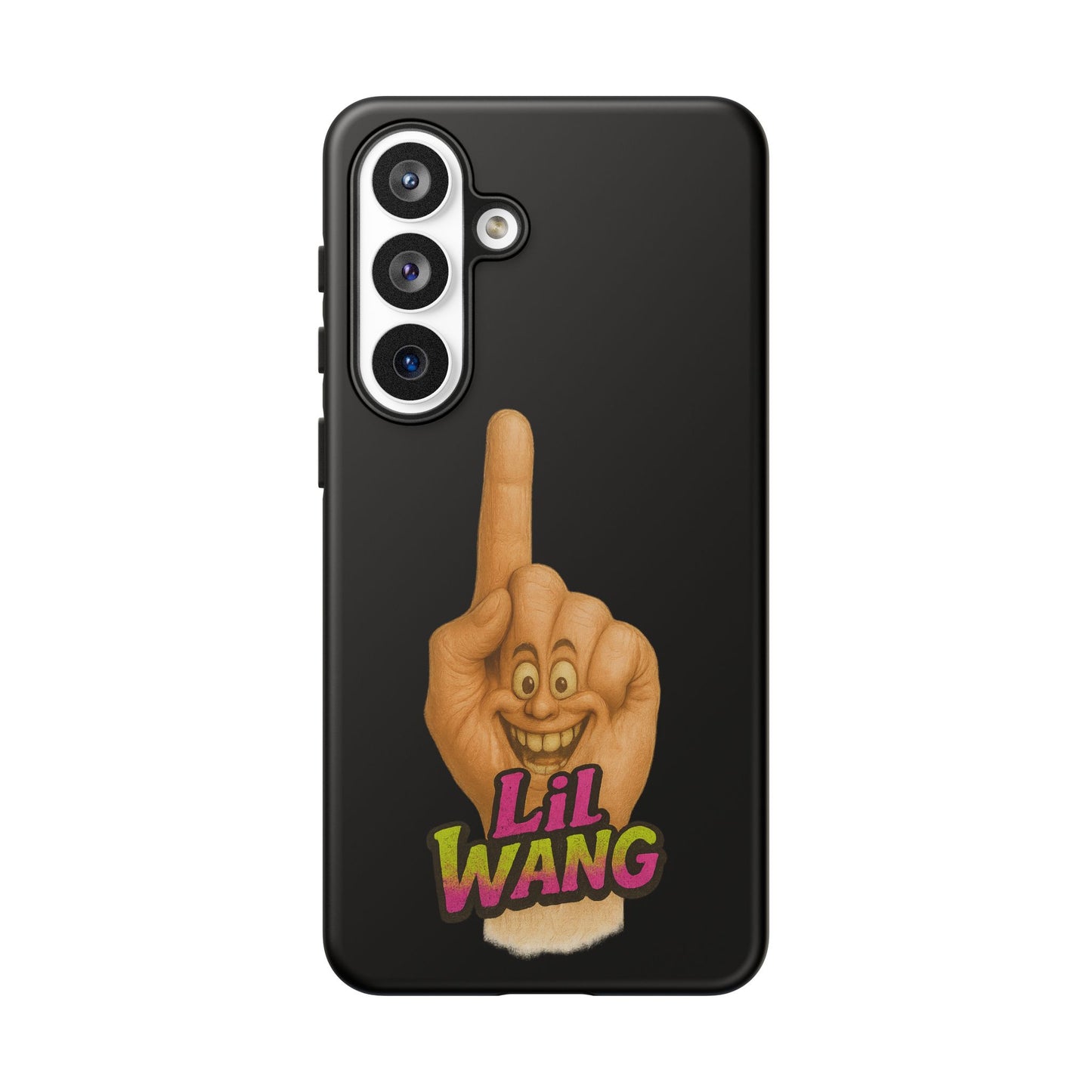 Phone Case — 'Lil Wang' Humorous Middle Finger Character Protective Cover