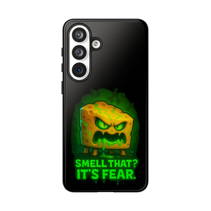 Phone Case — 'Smell That? It's Fear.' Spooky Cheese Monster Protective Case