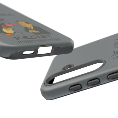 Phone Case - "We Will Resist" Cartoon Protest Design