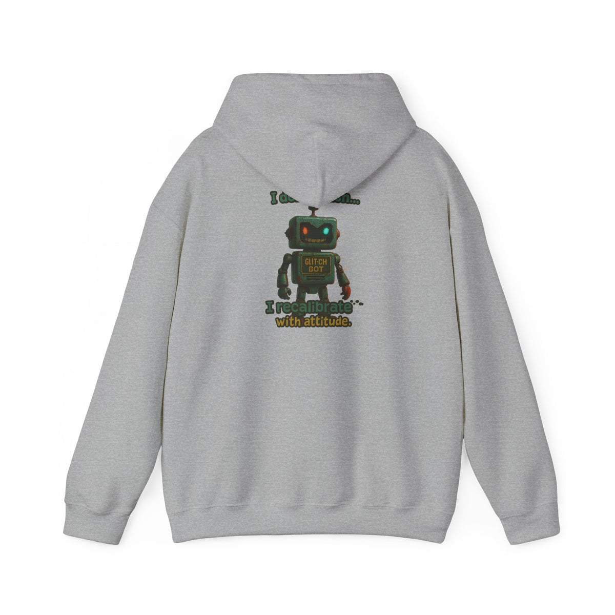 Retro Robot Hoodie — 'I Am Not A Toy' Vintage Toy Bot Sweatshirt