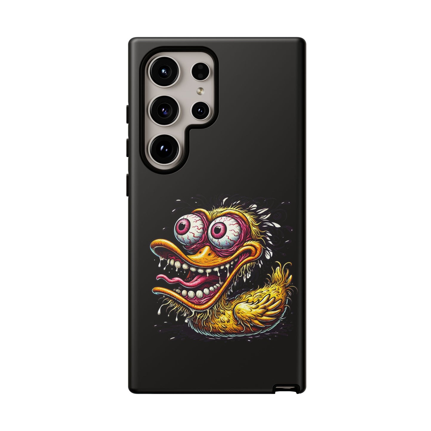 Duck Monster Phone Case — Crazy Cartoon Eye Duck Shock Design Tough Case