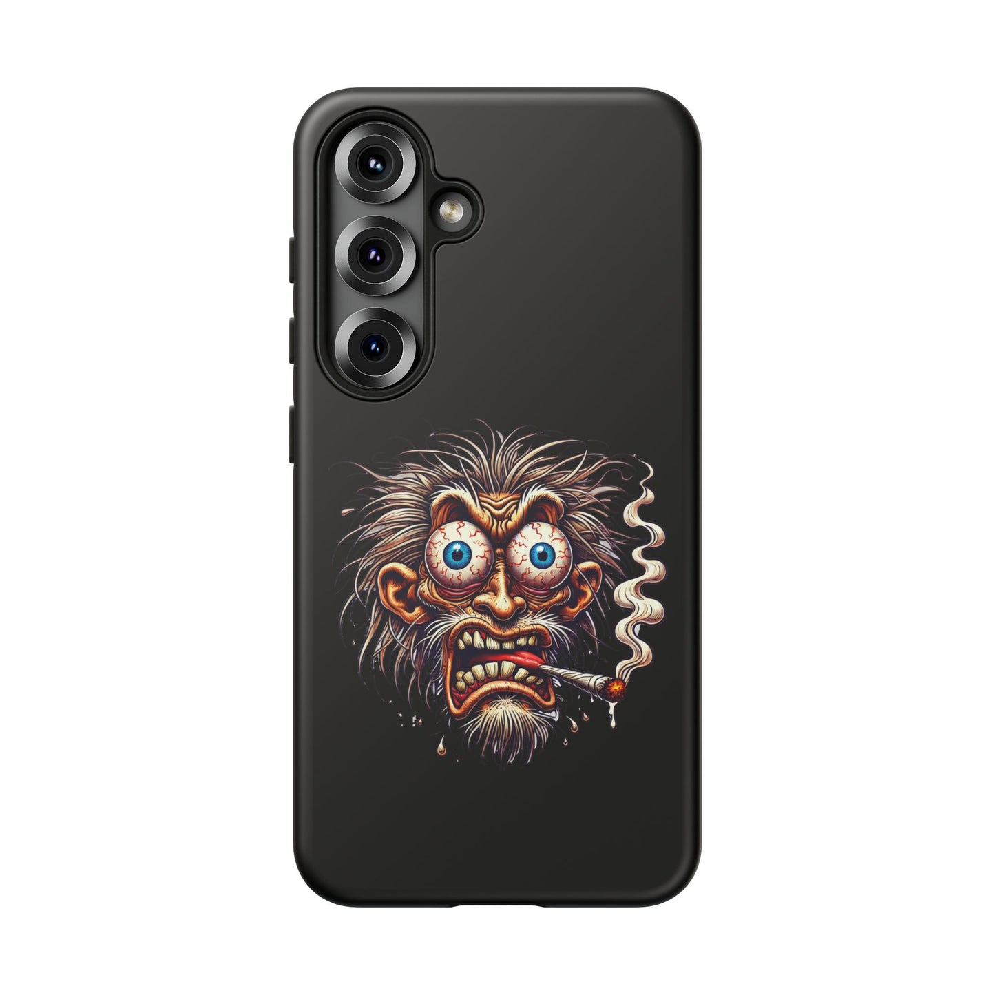 Phone Case — Wild Cartoon Monster Smoking Design