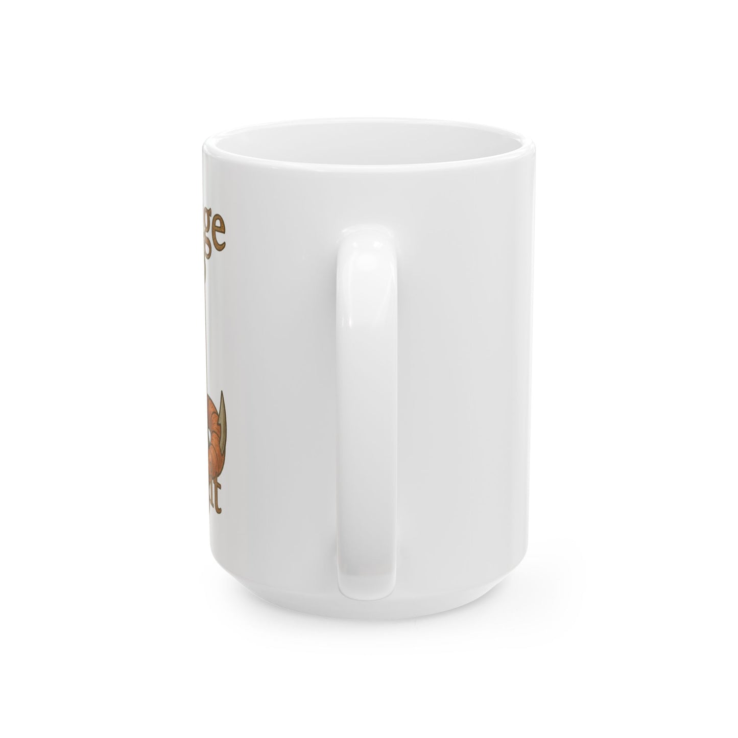 Cute Fox Ceramic Mug – 'Rage Bait' Inspirational Coffee Cup (11oz, 15oz)