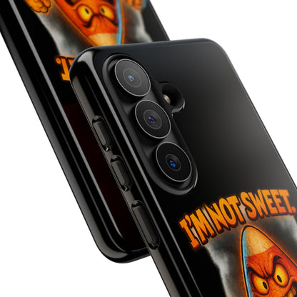 Phone Case — "I'm Not Sweet, I'm Spite in Stripes" Candy Monster Design