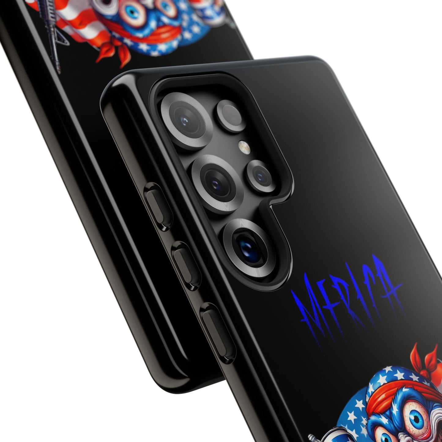 Phone Case — Patriotic 'Merica Clown with Flag, Beer & Rifle
