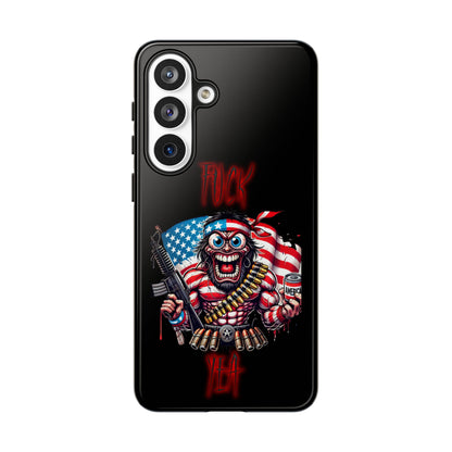 Phone Case — American Flag Skull Soldier Design (Tough Cases)