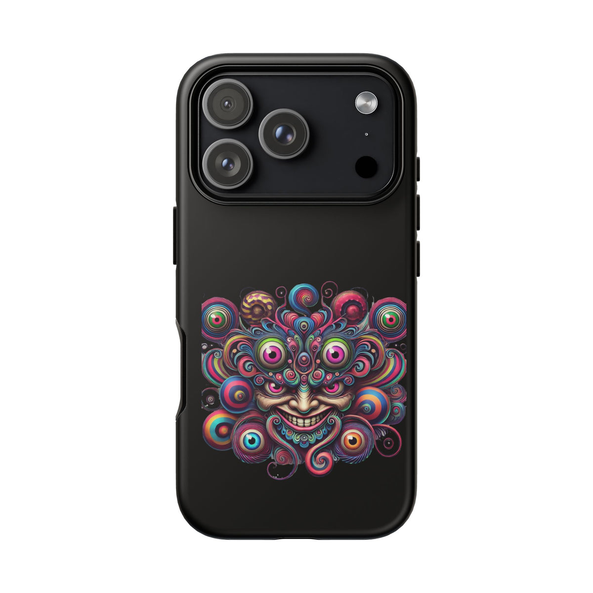 Psychedelic Smiling Eye Cluster Phone Case