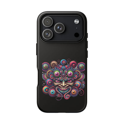 Psychedelic Smiling Eye Cluster Phone Case