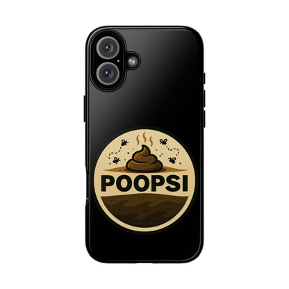 Phone Case — 'POOPSI' Funny Poop Logo Protective Cover