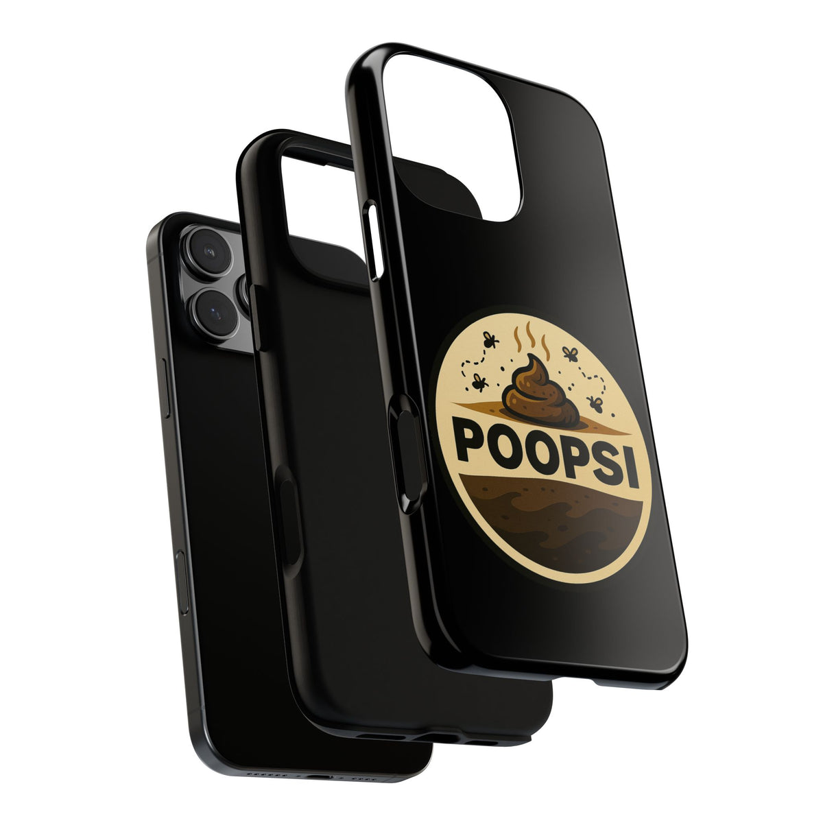 Phone Case — 'POOPSI' Funny Poop Logo Protective Cover