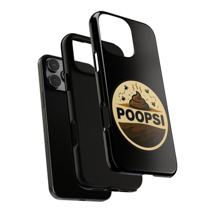 Phone Case — 'POOPSI' Funny Poop Logo Protective Cover
