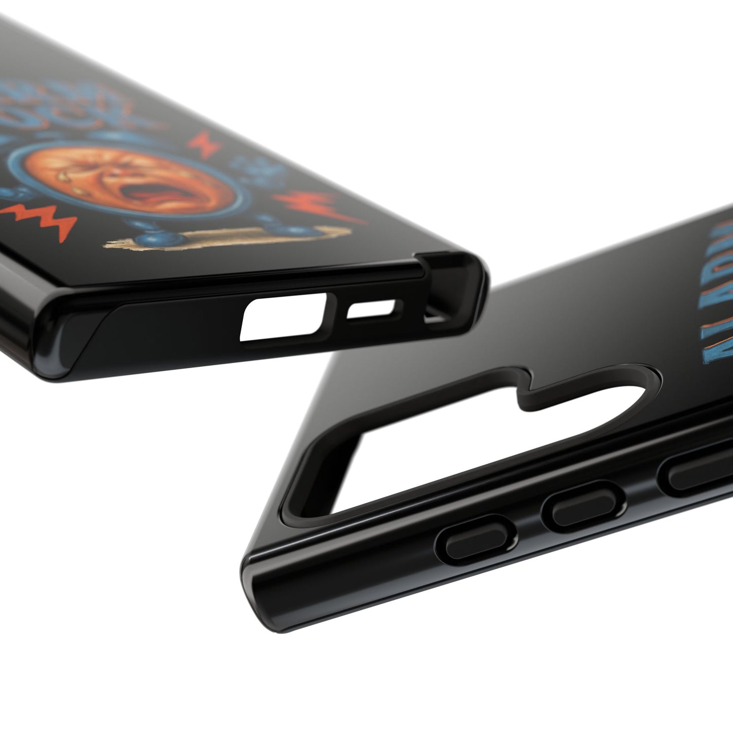 Phone Case — "Alarm Clock" Retro Screaming Clock Protective Cover