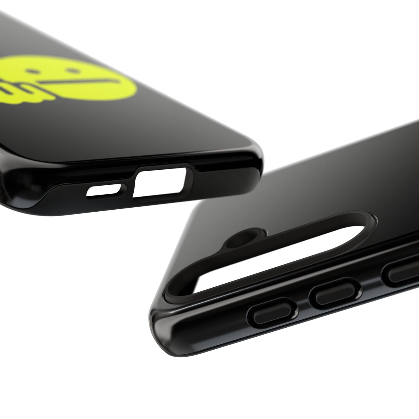 Phone Case — Neon Middle Finger Emoji Graphic